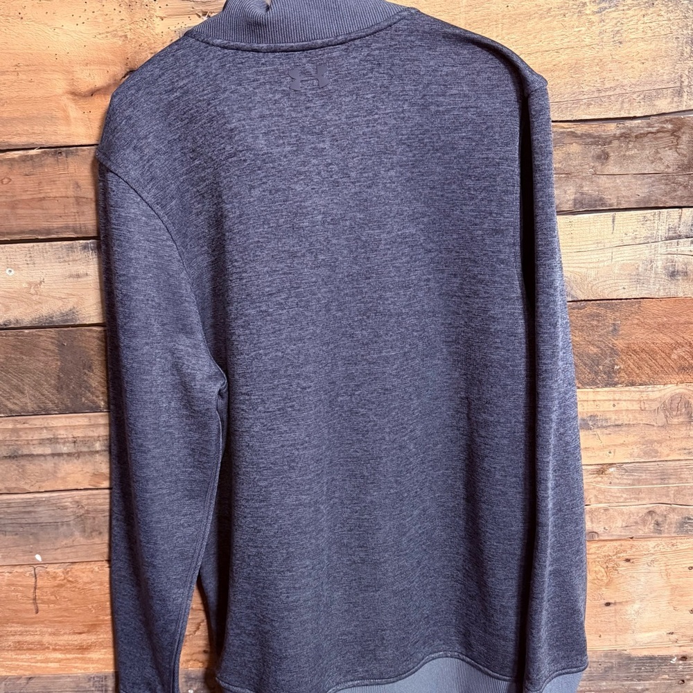 Under Armour Men's Dark Gray Zip-Up Sweater - Picture 3 of 4